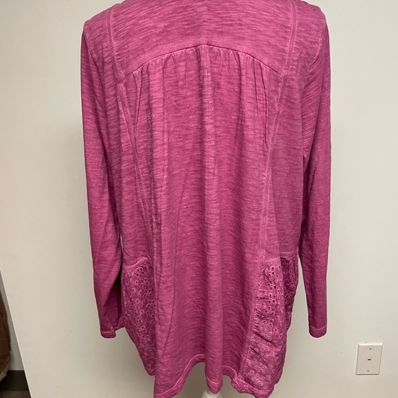 LOGO by Lori Goldstein Relaxed Pink Tunic size L - Picture 7 of 13